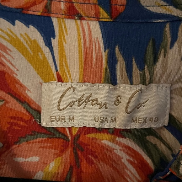 Cotton & Co Colorful Hawaiian Shirt, size M - Picture 4 of 9